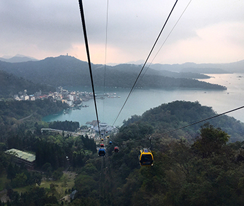 Catch some spectacular views over the lake and mountains.