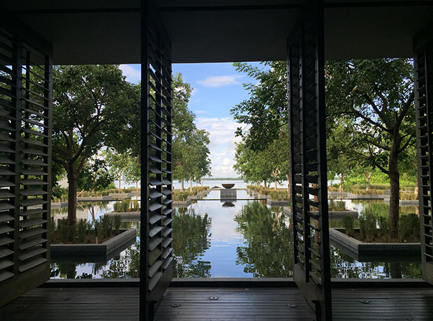 Nizuc Resort & Spa An amazing arrival experience – talk about symmetry. 
