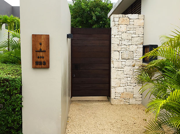 Nizuc Resort & Spa Guest room entrance.