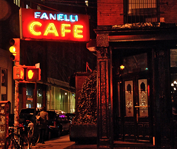An NYC classic. Sit at the bar and watch the world go by.