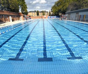 An olympic-sized outdoor pool is right on your doorstep.