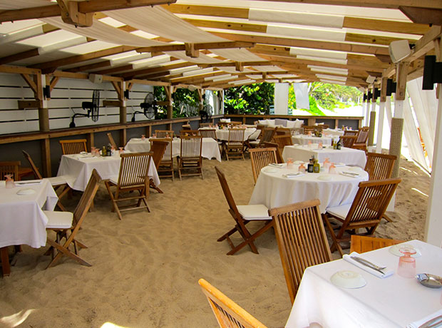 Cheval Blanc Isle de France Wind-blown hair, feet in the sand, nice glass of wine…mmm lunch time. 