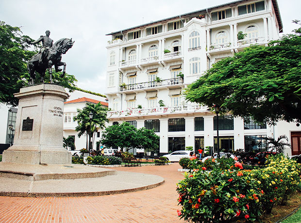 American Trade Hotel The beautifully restored landmark building that the American Trade now calls home overlooks Plaza Herrera.