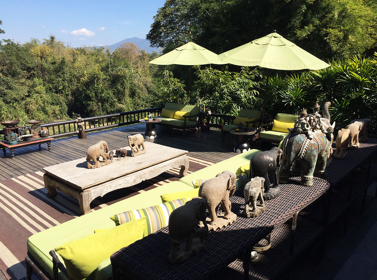 Four Seasons Tented Camp The sundeck.