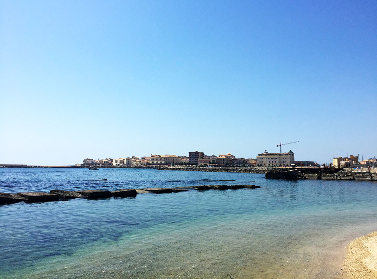 Musciara Siracusa Resort Looking out towards Ortigia.