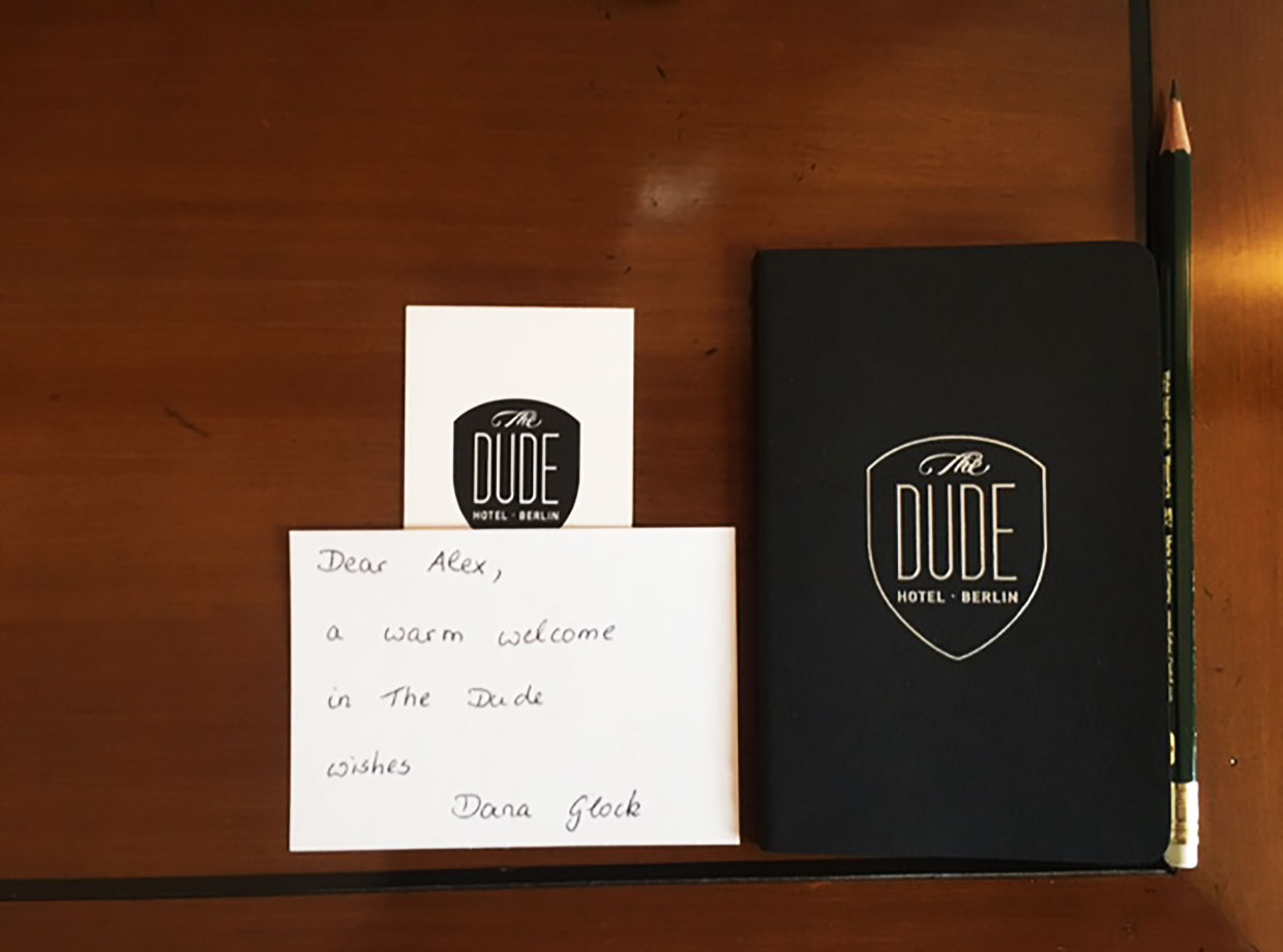The Dude Thank you so much for the Moleskine notebook, dude. 