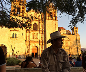 The Church and former monastery of Santo Domingo de Guzmán is the center of activity in Oaxaca.