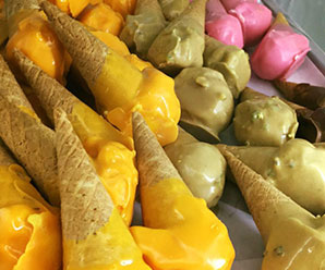Try the chocolate sorbet at Le Logge Gelateria in nearby Orbetello.