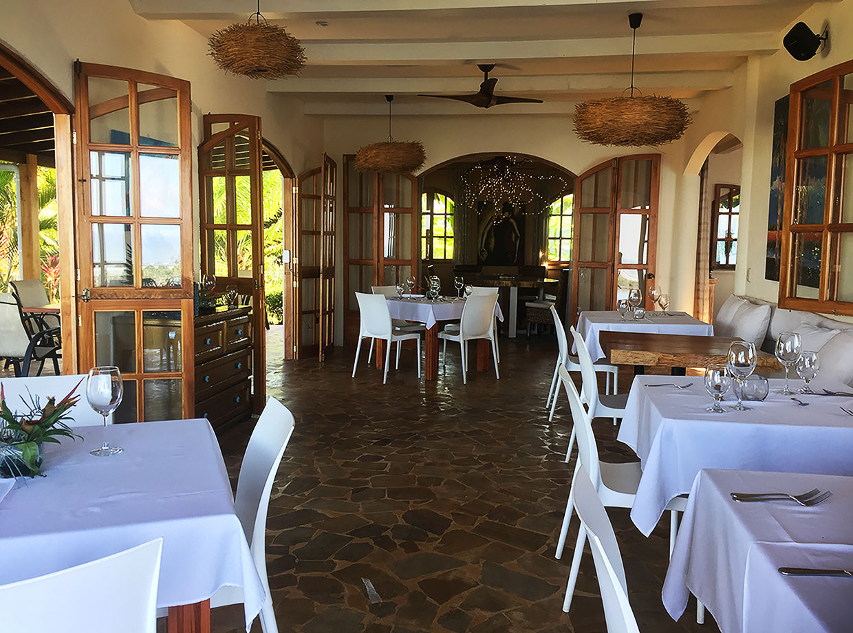 El Castillo Azul Restaurant. There was always a delicious breeze flowing through this space. 