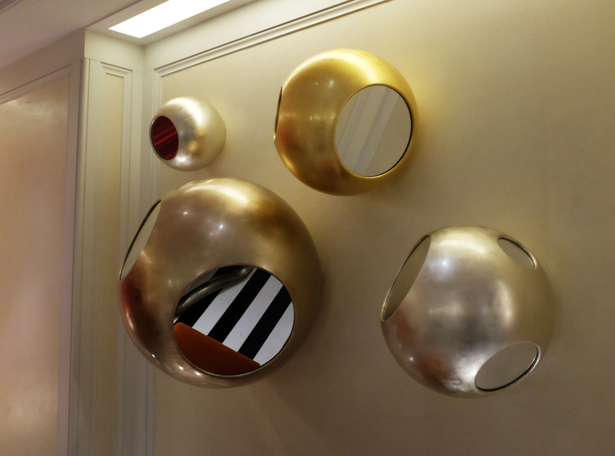 The Mark Highly impractical mirrors for self grooming and selfies. Cool art though. 