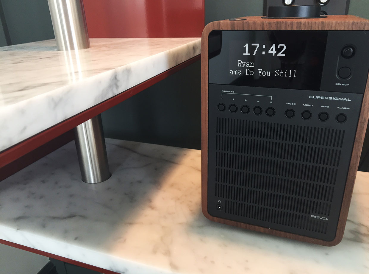 The Robey In-room radio makes for a happier wake-up call.