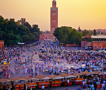 With its snake charmers and food stalls, was our favorite place to watch the sun go down.