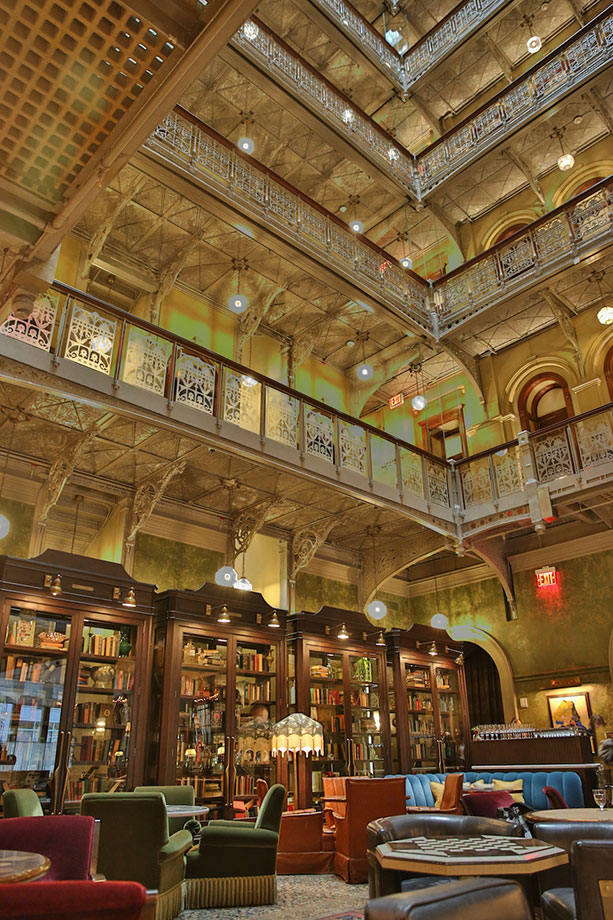 Beekman Hotel Sitting in the center of the nine-story atrium.