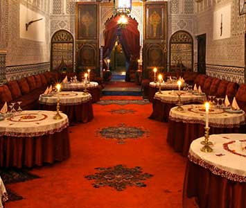 Indulge in a million-course Moroccan meal at this classic, highly romantic restaurant in the medina.