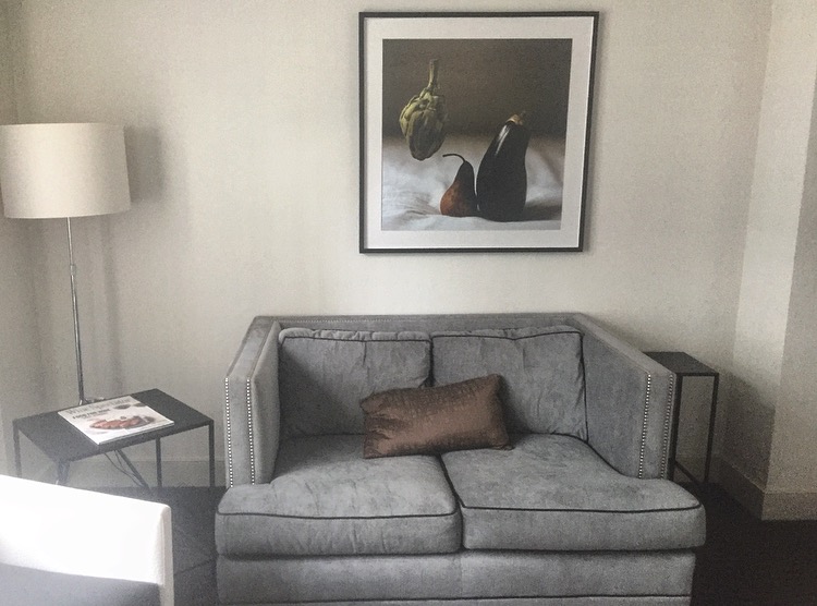 Hotel 48Lex Super cozy couch makes you feel like it's your home