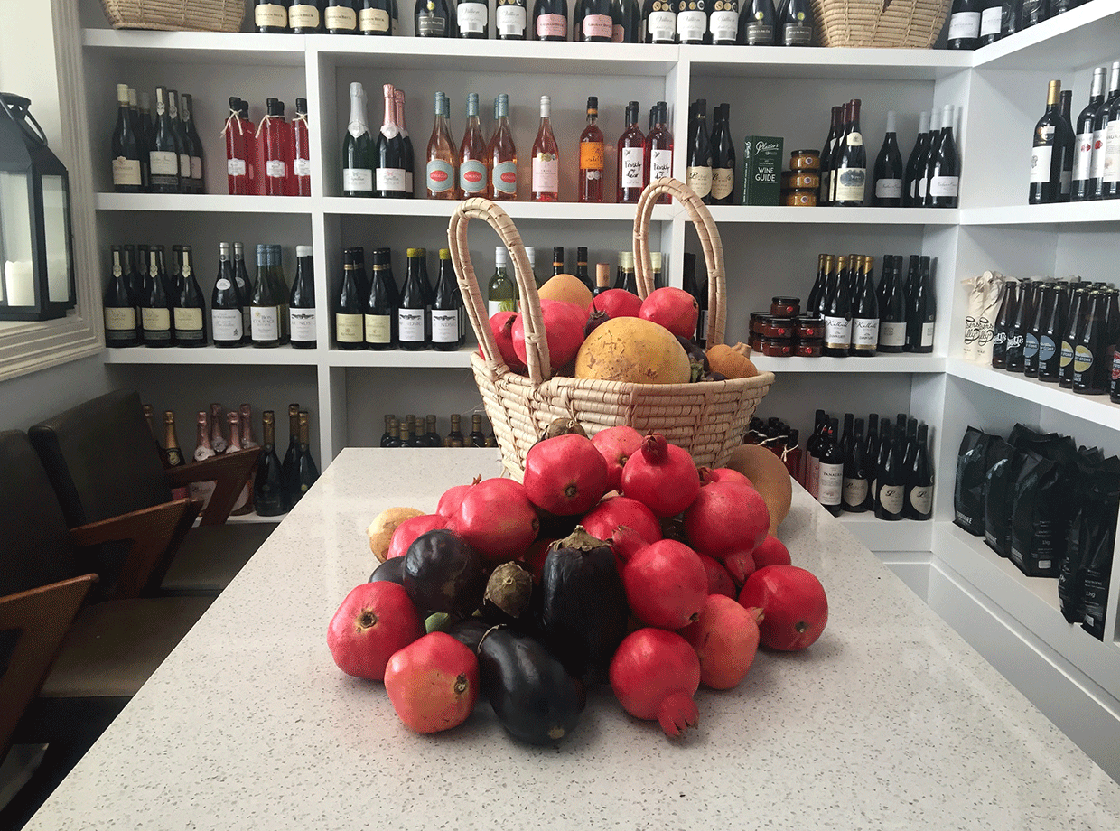 The Robertson Small Hotel Cooling off in the air conditioned wine room while learning about the local wines + products. Good for gifts! 