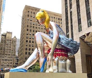 Jeff Koons at Rockefeller Center