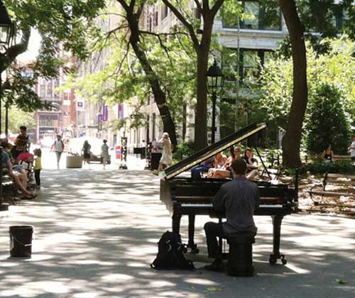 Take a stroll to Washington Square Park