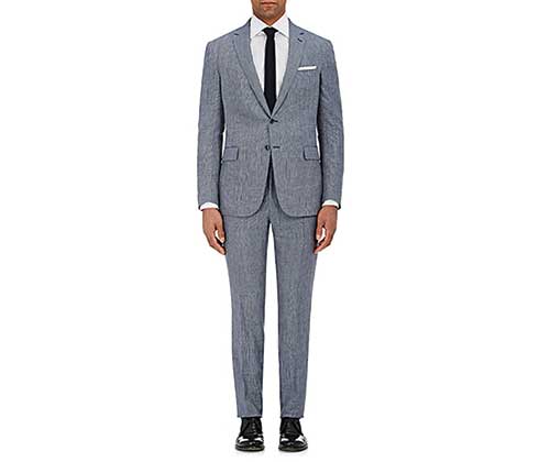 A well fitting linen suit