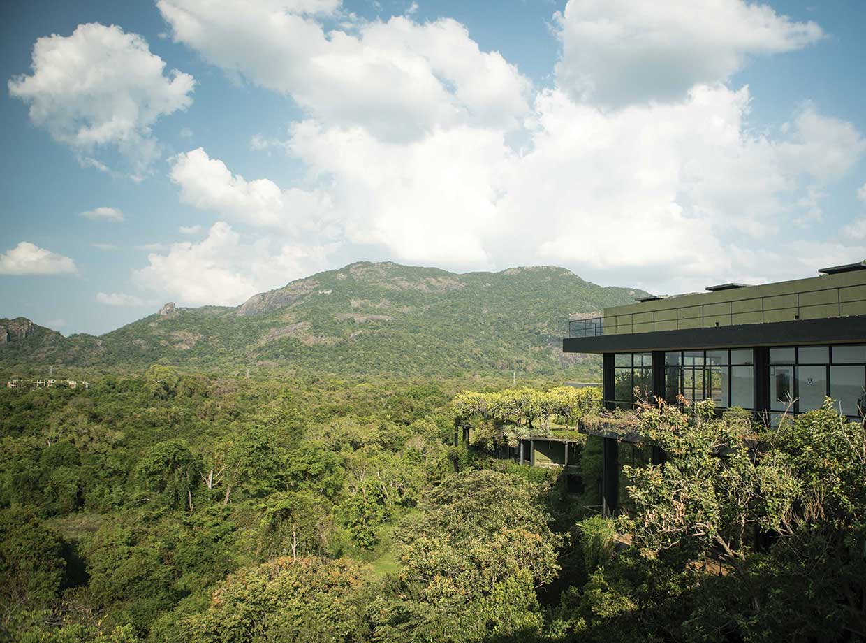 Heritance Kandalama More epic views of the rocky jungle surrounds. You get a similar panoramic view from the main dining room over breakfast.