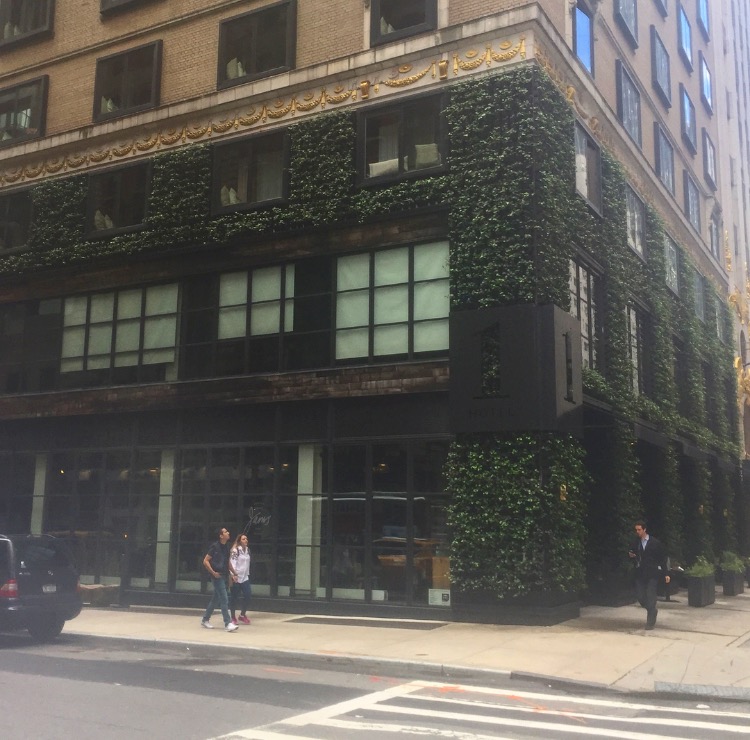 1 Hotel Central Park The unmistakable ivy-covered exterior reminds you what the 1 Hotel is all about.