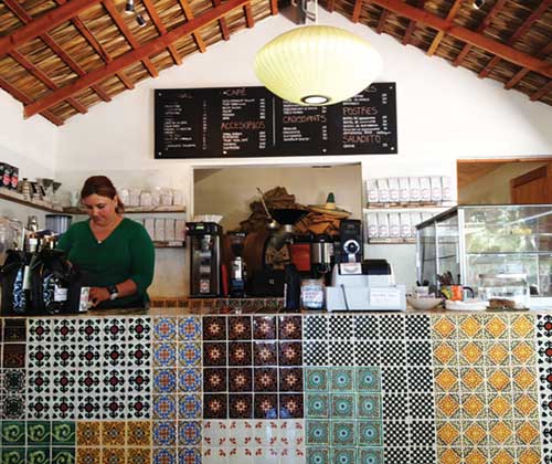 Grab your coffee at Baja Beans post surf