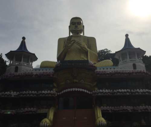 The Golden Temple of Dambulla, a world Heritage Site.