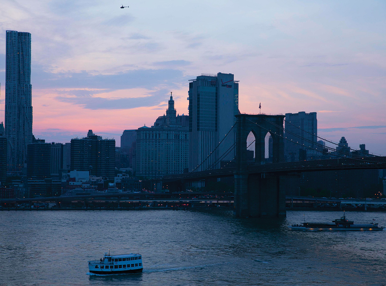 1 Hotel Brooklyn Bridge Sunset from the roof is stunning. 