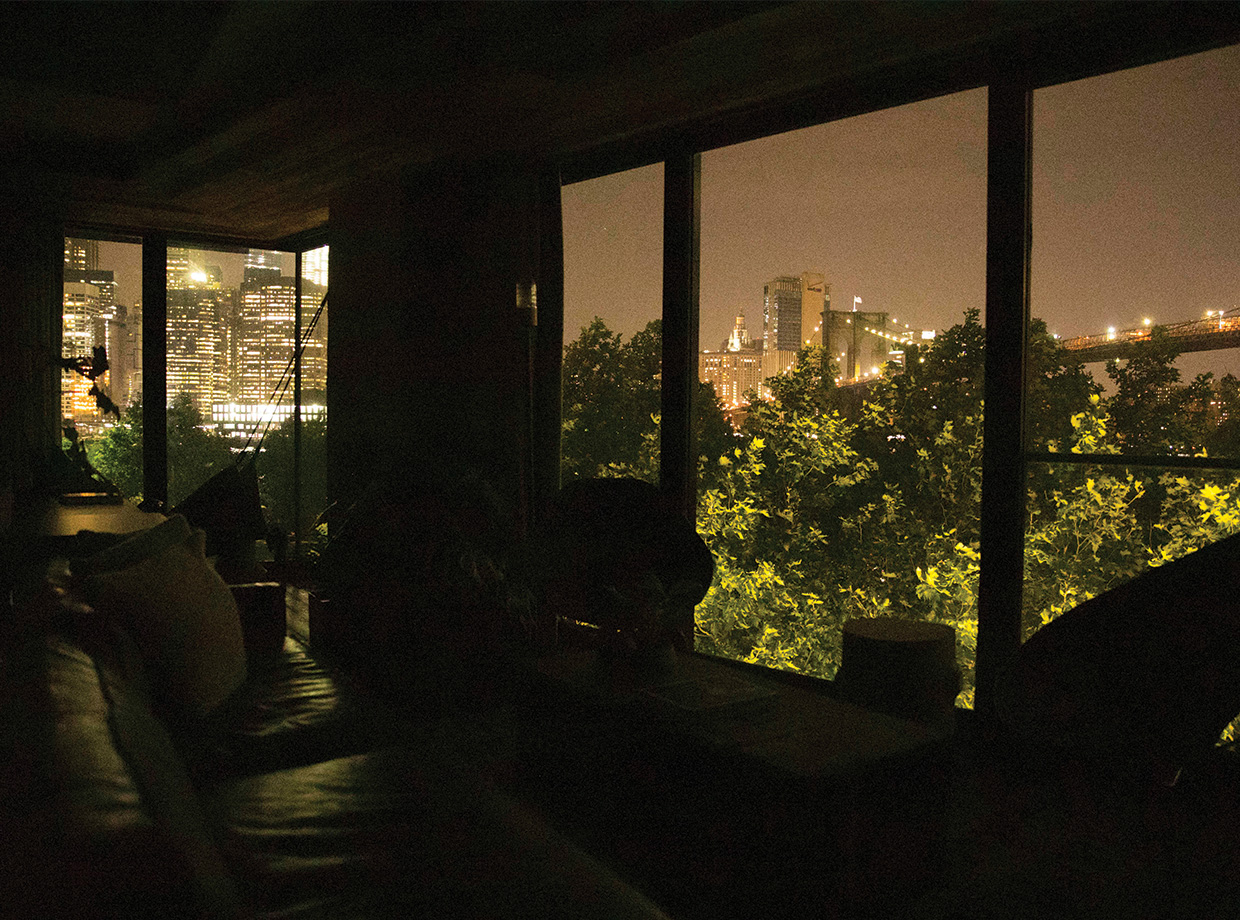 1 Hotel Brooklyn Bridge Night view from the suite.