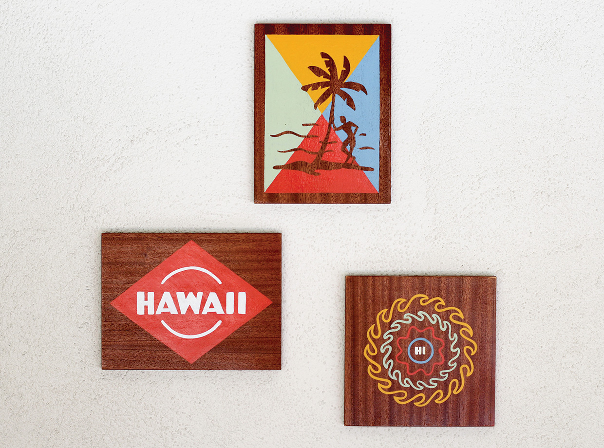 Surfjack Hotel & Swim Club Work from local artists can be found everywhere.  We loved this 60s hand lettered Hawaii font.