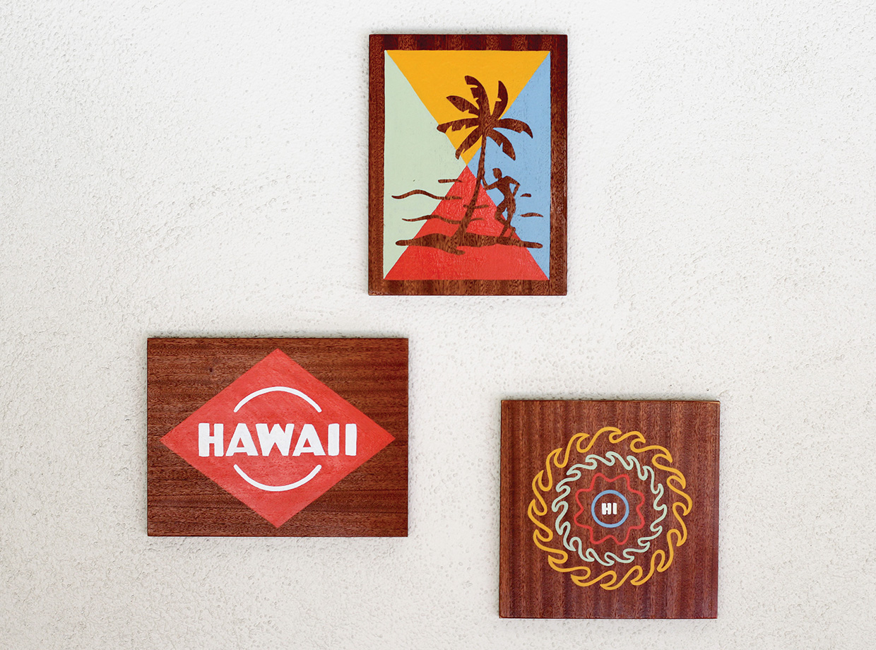 Surfjack Hotel & Swim Club Work from local artists can be found everywhere.  We loved this 60s hand lettered Hawaii font.