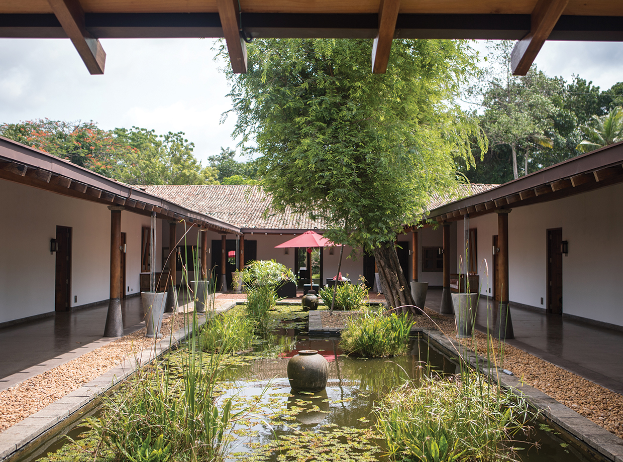 The Wallawwa The hotel is very open. Many of the rooms come of this outdoor courtyard surrounding a big pond full of lily pads – a very Balinese feel here. 