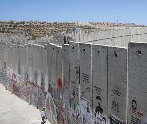 The Walled Off Hotel The divisive and unnecessary separation wall that is a constant daily reminder to Palestinians (and a reality) of their lack of freedom of movement’.