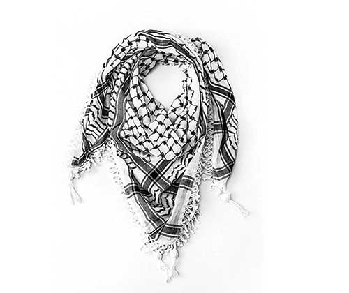 A Palestinian ‘keffiyeh’ or scarf