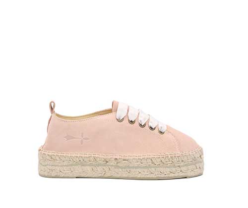 Some dusty pink espadrilles.