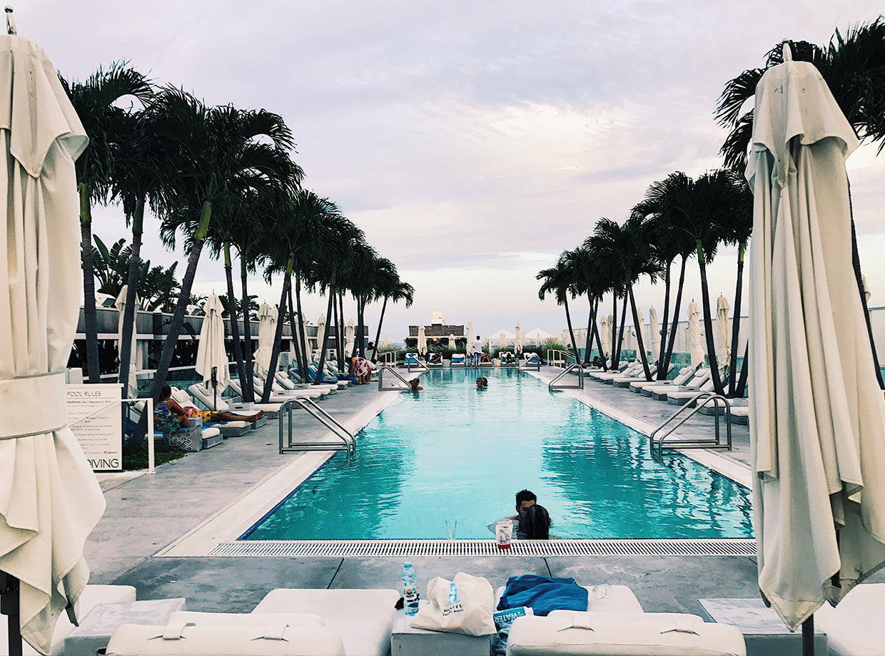 1 Hotel South Beach One of the hotel’s four swimming pools.