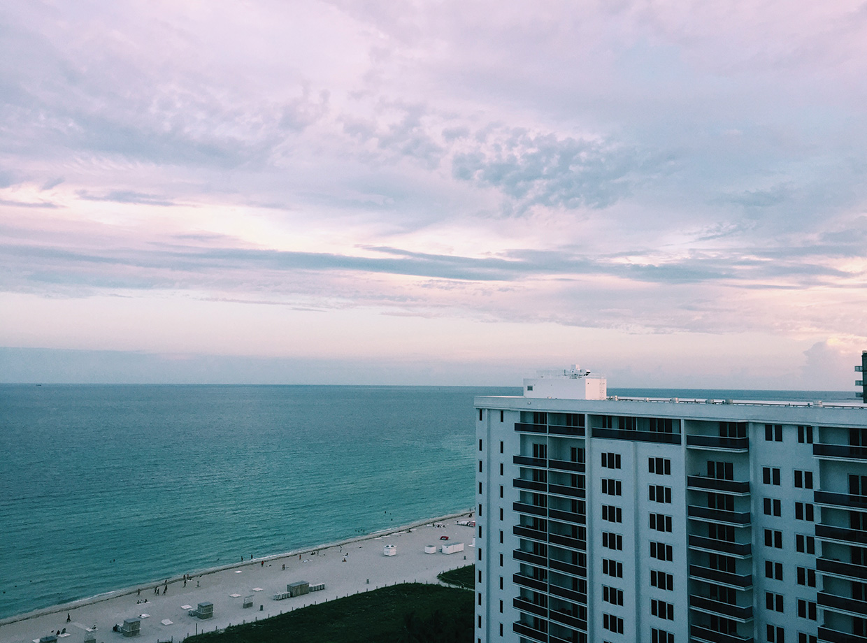 1 Hotel South Beach Sunset view.