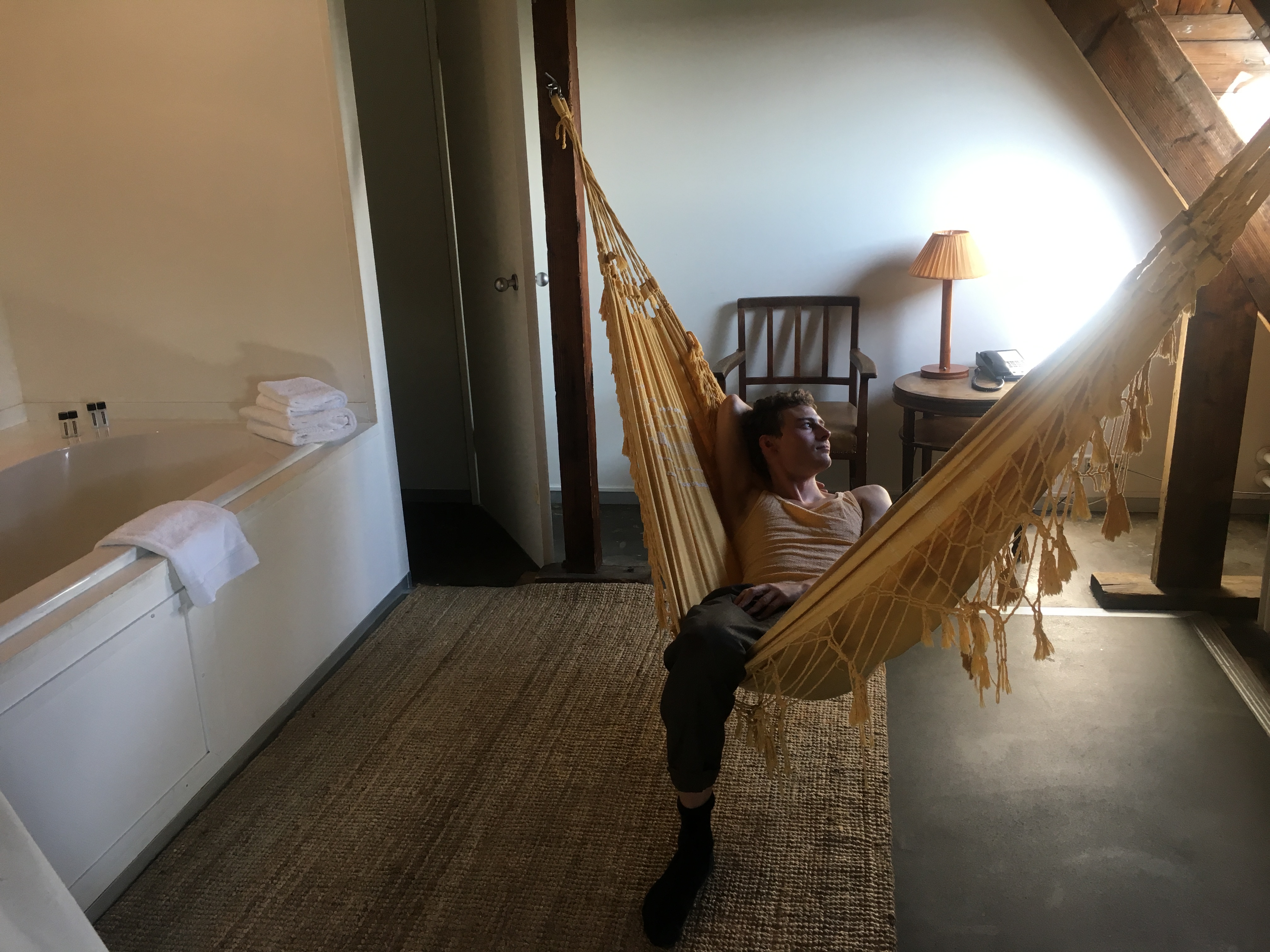 Lloyd Hotel & Cultural Embassy Jacob’s Instagram-ready hammock turn. 