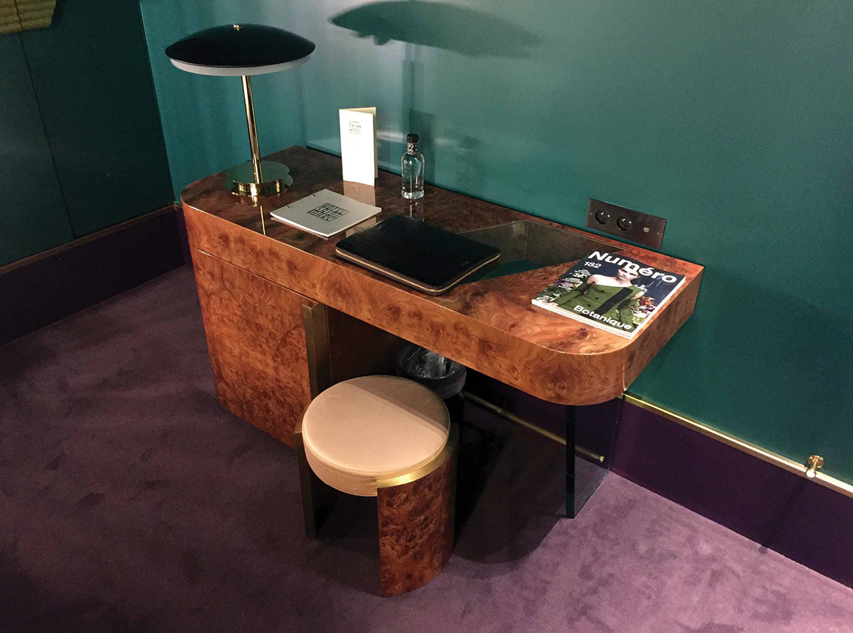 Hôtel Saint-Marc Agatha Christie’s writing desk I swear.