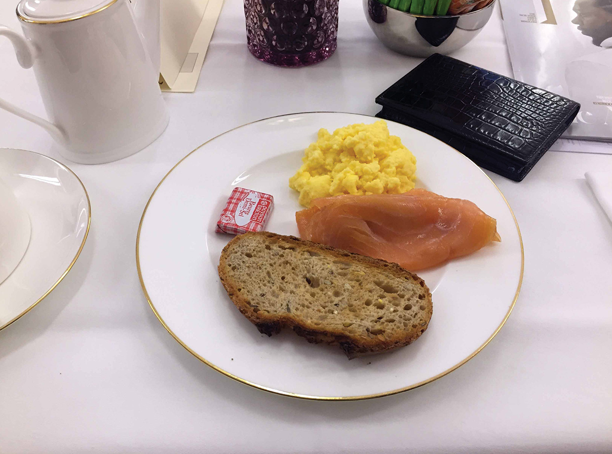 Hôtel Saint-Marc Le salmon and eggs.