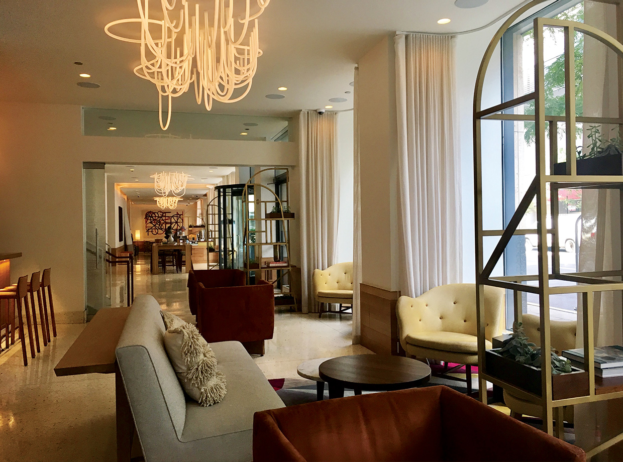 The James Chicago Newly remodeled lobby.