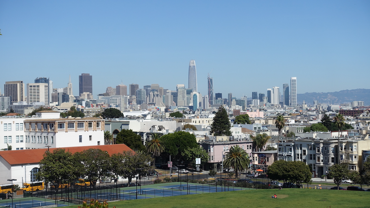 San Francisco Proper Two stops downtown on the BART line gets you to Dolores Park for a relaxing afternoon