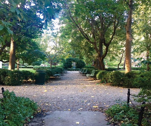 Gramercy Park is one of the only private parks left in the sprawling metropolis, and Gramercy Park Hotel has a key. Treat yourself to an hour in the blissfully quiet, undisturbed environs and enjoy serenity not found in many other corners of the city.