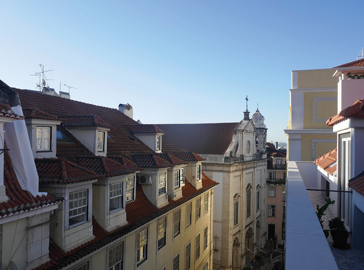 The Lisboans Baixa streets. 