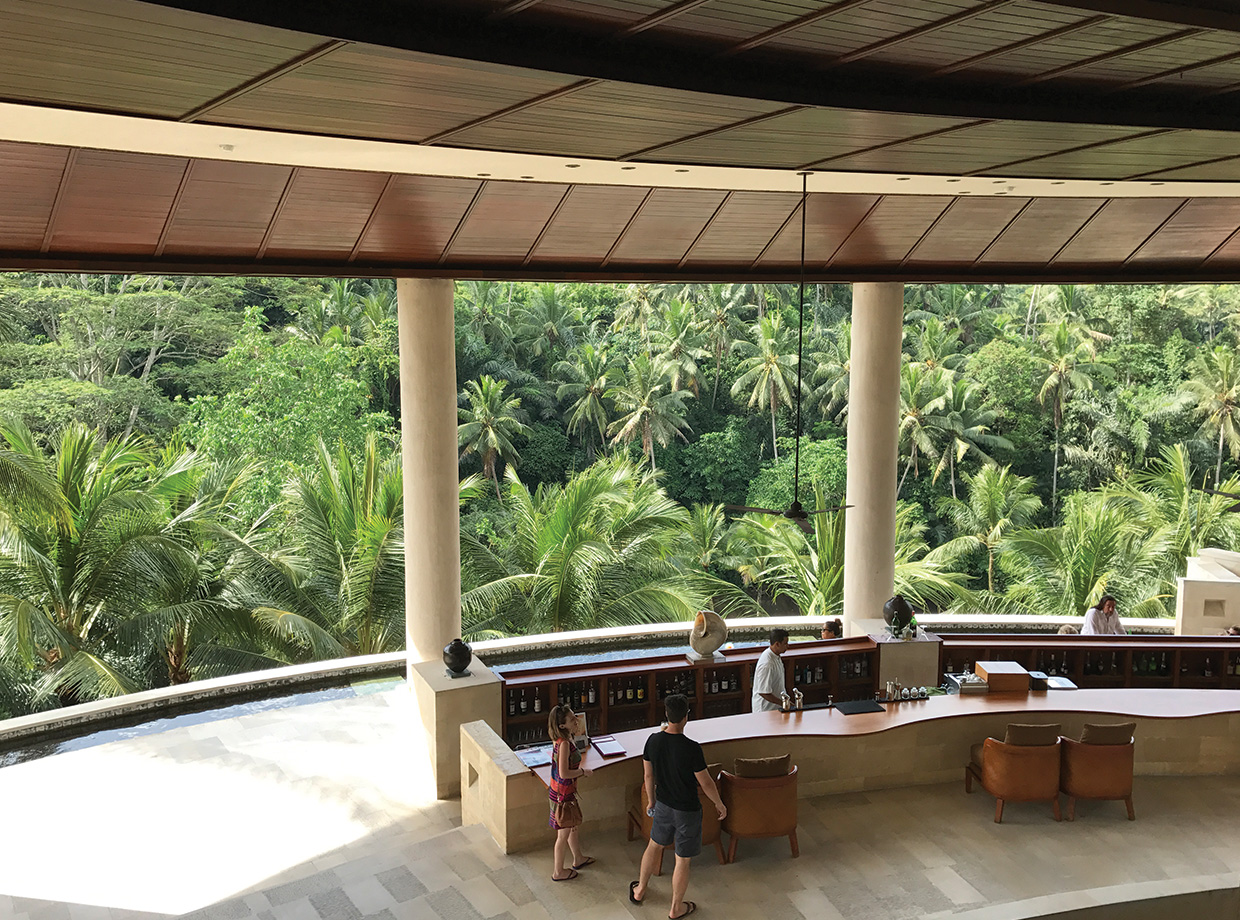 Four Seasons Resort Bali at Sayan The stunning open-air lobby.