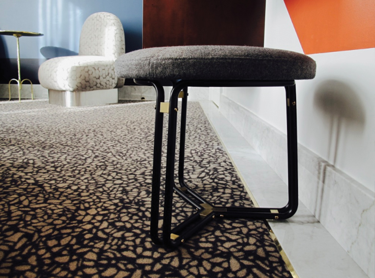 Henrietta Specialty designed carpet and marble skirting? Sign this design geek up!