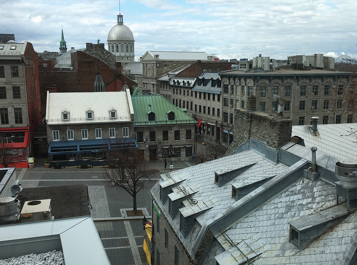 Hotel William Gray Views of Old Montréal from my window.