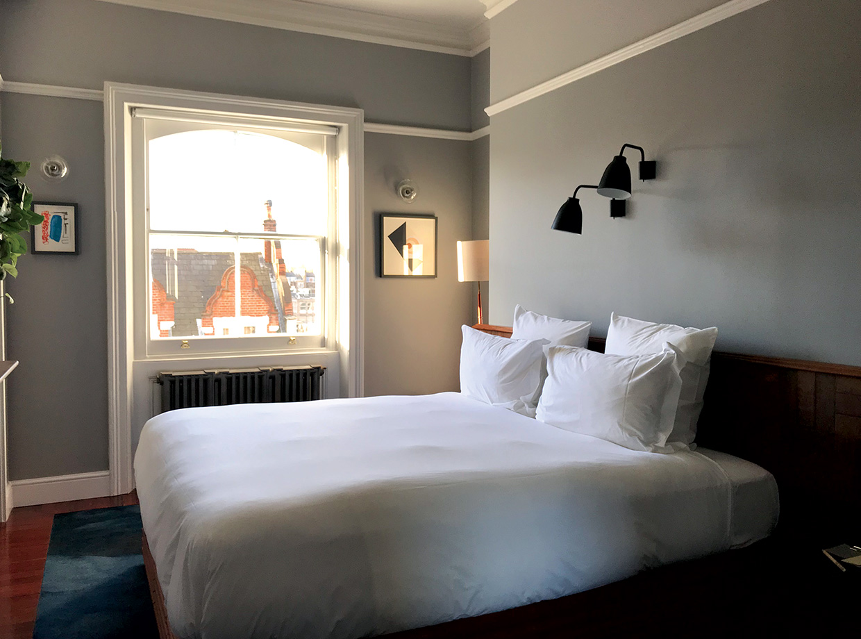 The Pilgrm Rooms are pared-back and simple but exude an understated luxuriousness. 