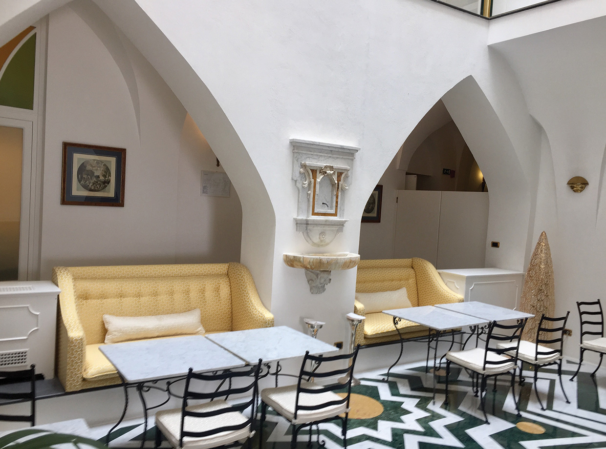 Palazzo Avino Lobby interior.