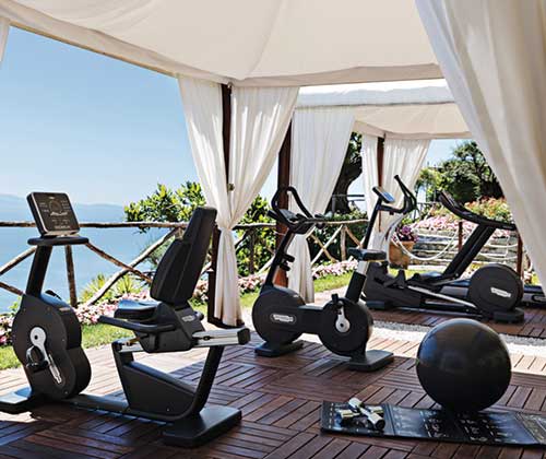 Kick start your morning at the fabulous outdoor gym.